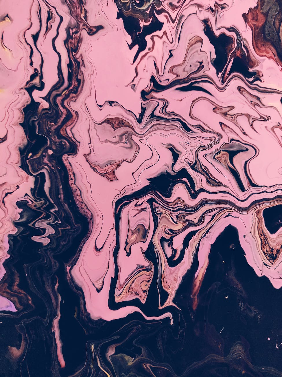 Abstract pink and navy paint